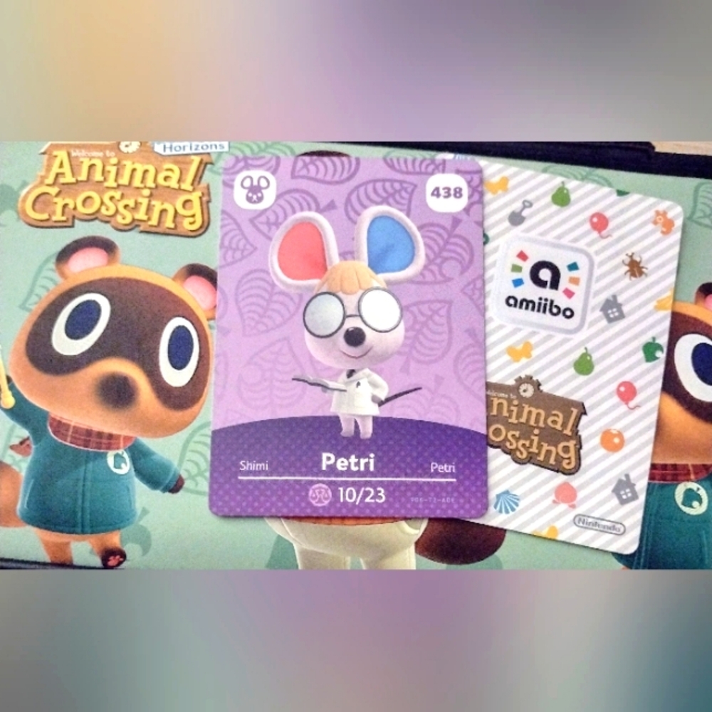 Petri Amiibo Card Animal Crossing Nintendo Men Women Boy Girl Teen